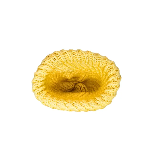 Yellow_Versatile_Knit_Pom_Pom_Winter_Stylish_Beanie_For_Women