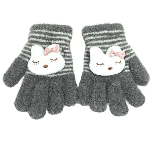Grey_Soft_Thermal_Materials_Knitted_Gloves_And_Beanie_For_Boys_And_Girls