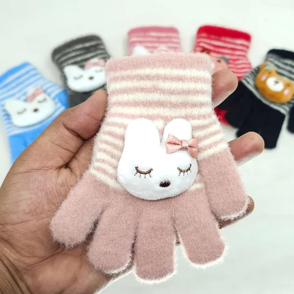 Grey_&_Pink_Soft_Thermal_Materials_Knitted_Gloves_And_Beanie_For_Boys_And_Girls