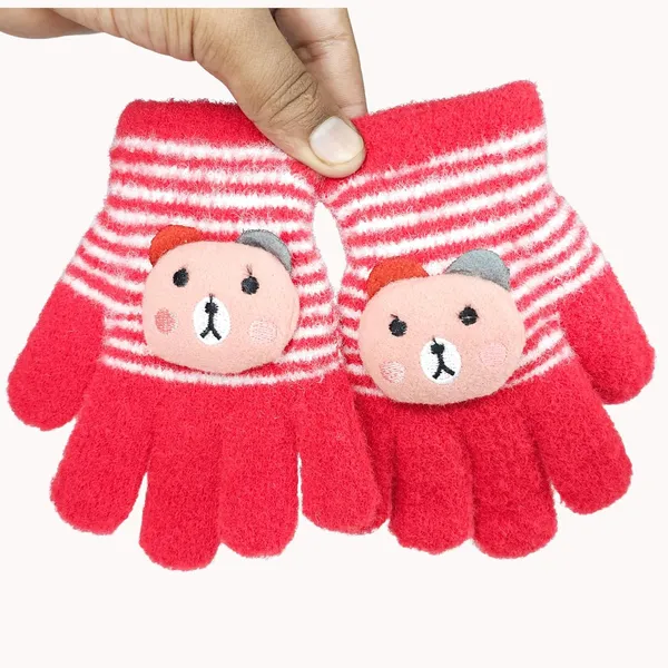 Red_Soft_Thermal_Materials_Knitted_Gloves_And_Beanie_For_Boys_And_Girls