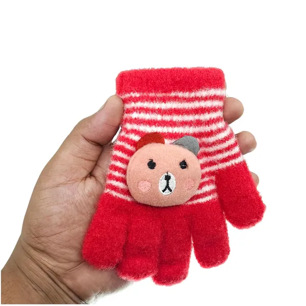 Red_Soft_Thermal_Materials_Knitted_Gloves_And_Beanie_For_Boys_And_Girls