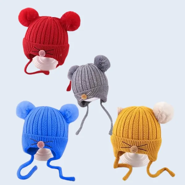 Red_Soft_Thermal_Materials_Knitted_Gloves_And_Beanie_For_Boys_And_Girls