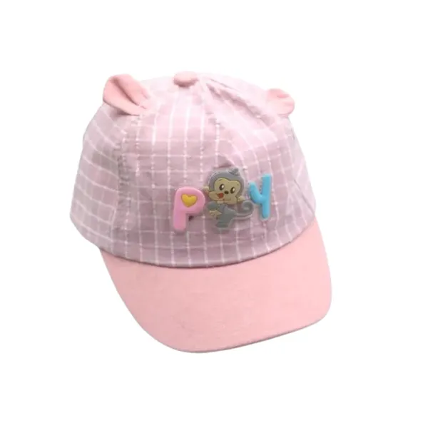 Pink_Adjustable_Lightweight_Snapback_Baseball_Cap_For_Kid