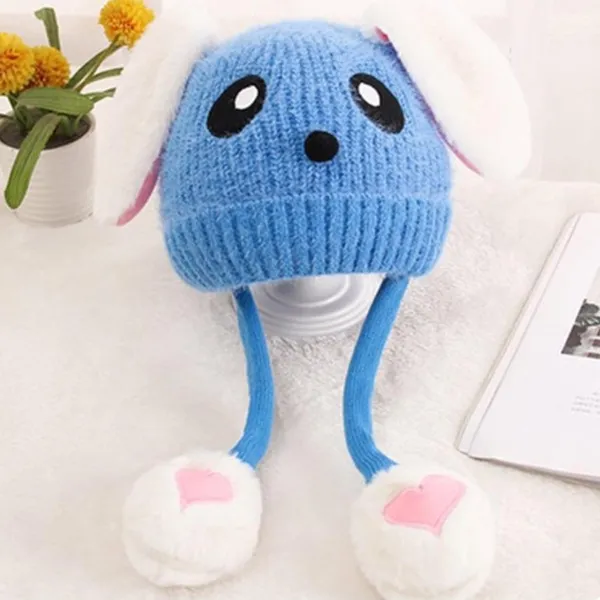 Blue_Plush_Animal_Beanie_Hats_&_Pom-Poms_For_Toddlers