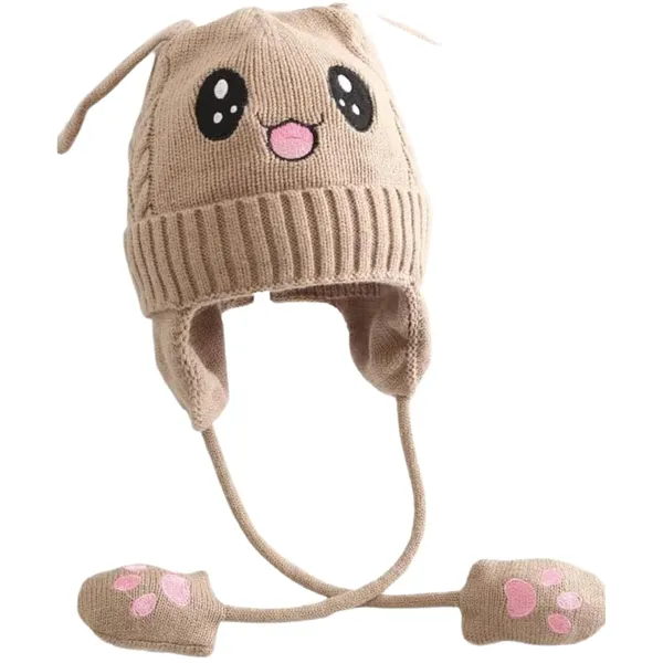 Khakhi_Plush_Animal_Beanie_Hats_&_Pom-Poms_For_Toddlers