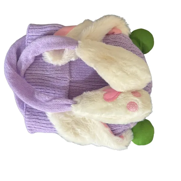 Purple_Plush_Animal_Beanie_Hats_&_Pom-Poms_For_Toddlers