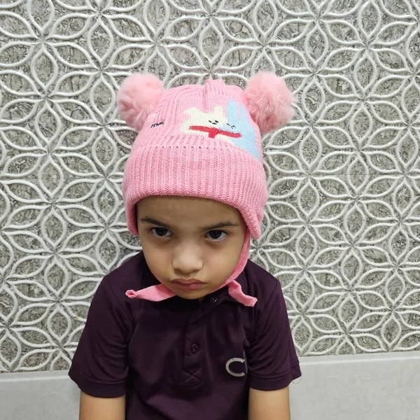 Pink_Winter_Toddler_Beanie_With_Earflaps_For_Boys_&_Girls