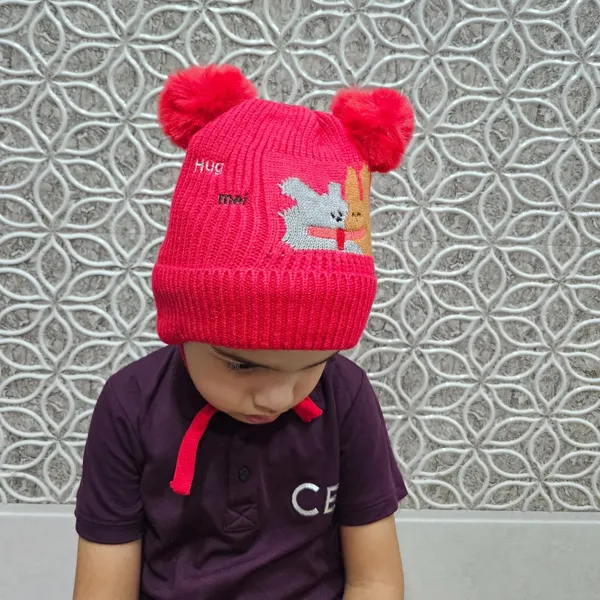 Red_Winter_Toddler_Beanie_With_Earflaps_For_Boys_&_Girls