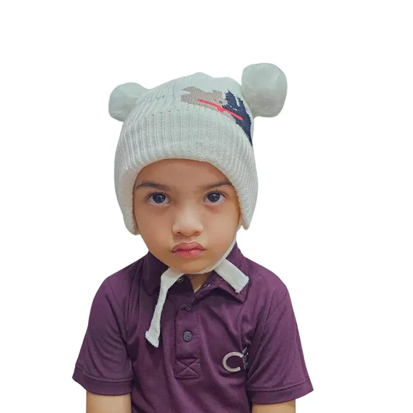 White_Winter_Toddler_Beanie_With_Earflaps_For_Boys_&_Girls