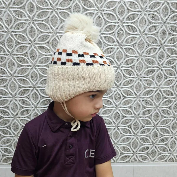 Cream_Winter_Cozy_Knit_Hat_For_Toddlers_With_Ear_Flaps