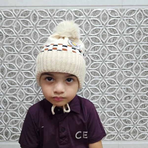Cream_Winter_Cozy_Knit_Hat_For_Toddlers_With_Ear_Flaps
