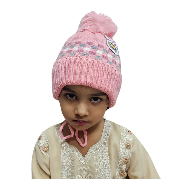 Pink_Winter_Cozy_Knit_Hat_For_Toddlers_With_Ear_Flaps