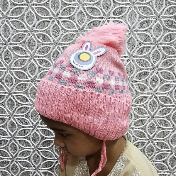 Pink_Winter_Cozy_Knit_Hat_For_Toddlers_With_Ear_Flaps