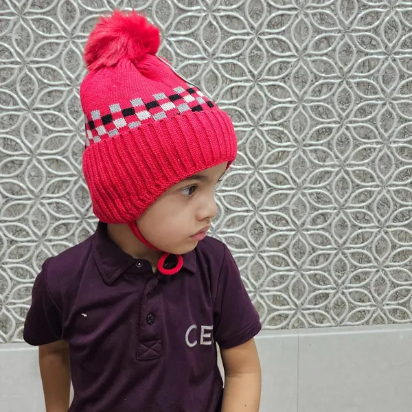 Red_Winter_Cozy_Knit_Hat_For_Toddlers_With_Ear_Flaps