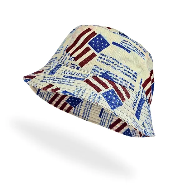 Cream_American_Flag_Bucket_Hat_For_Women_And_Men_Cream