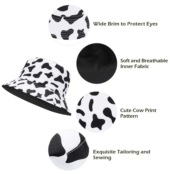 Black_&_White_Cow_Print_Bucket_Hat_For_Women_And_Men