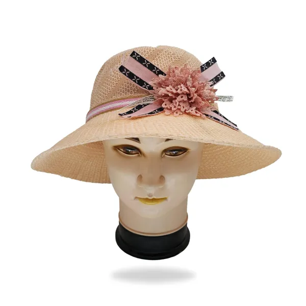 Beige_Khakhi_Wide_Brim_Straw_Panama_Hat_For_Men_&_Women