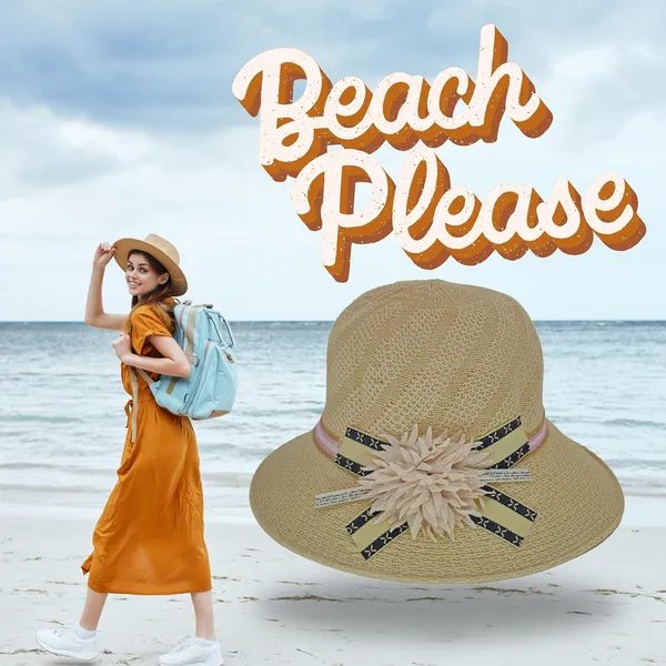 Cream_Wide_Brim_Straw_Panama_Hat_For_Men_&_Women