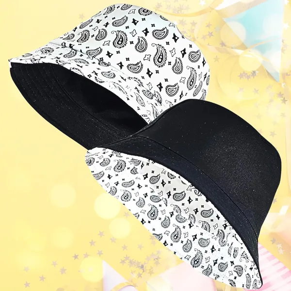 Multicolor_Unisex_Fashion_Reversible_Bucket_Hat_With_Cashew_Flower_Pattern