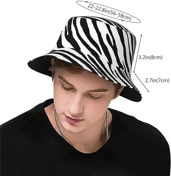 Black_&_White_Summer_Protective_Palm_Reversible_Bucket_Hat
