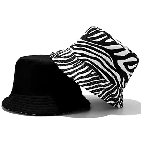 Black_&_White_Summer_Protective_Palm_Reversible_Bucket_Hat