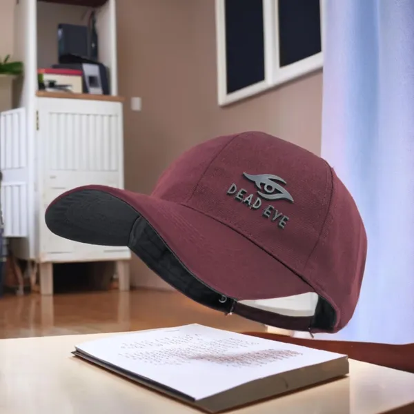Maroon_Comfortable_Stylish_Design_Adjustable_Buckle_Sports_Caps_For_Men_Women