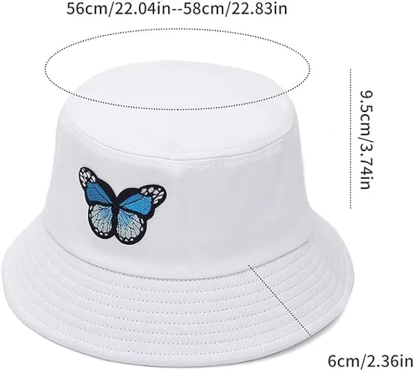 White_Butterfly_Embroidery_Premium_Cotton_Sun_Protection_Fisherman_Cap_For_Women