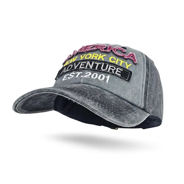 Black_Embroidered_Denim_Look_Adjustable_Cap_For_For_Men_&_Women