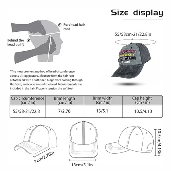 Black_Embroidered_Denim_Look_Adjustable_Cap_For_For_Men_&_Women