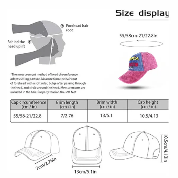 Maroon_Embroidered_Denim_Look_Adjustable_Cap_For_For_Men_&_Women