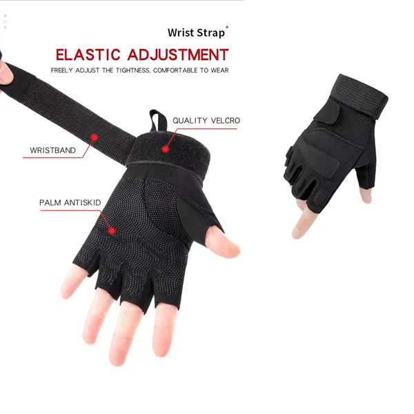 Black_Half_Finger_Durable_Tactical_Gloves