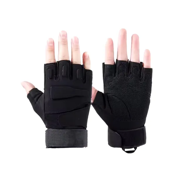 Black_Half_Finger_Durable_Tactical_Gloves