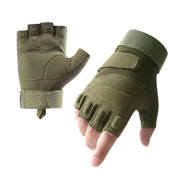 Green_Half_Finger_Durable_Tactical_Gloves