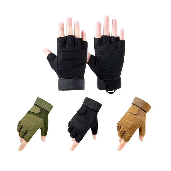 Green_Half_Finger_Durable_Tactical_Gloves