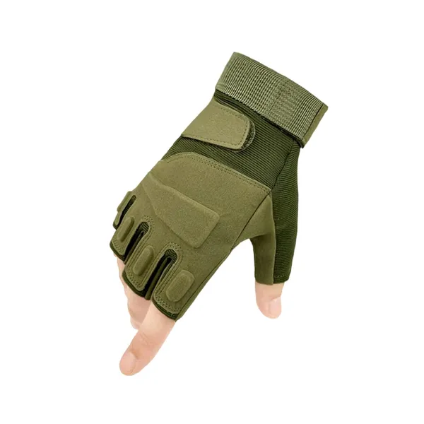Green_Half_Finger_Durable_Tactical_Gloves