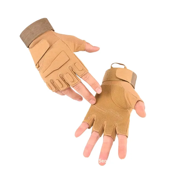 Khakhi_Half_Finger_Durable_Tactical_Gloves