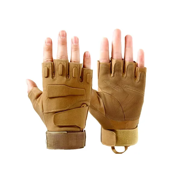 Khakhi_Half_Finger_Durable_Tactical_Gloves