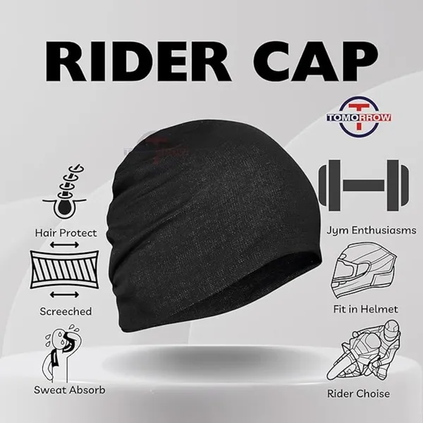 Black_Lightweight_&_Sweat-Wicking_Motorcycling,_Cycling,_And_Outdoor_Sports_Helmet_Cap_(Pack_Of_2)
