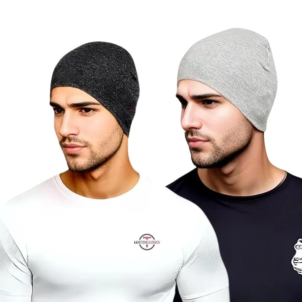 Black_&_Silver_Lightweight_&_Sweat-Wicking_Motorcycling,_Cycling,_And_Outdoor_Sports_Helmet_Cap_(Pack_Of_2)
