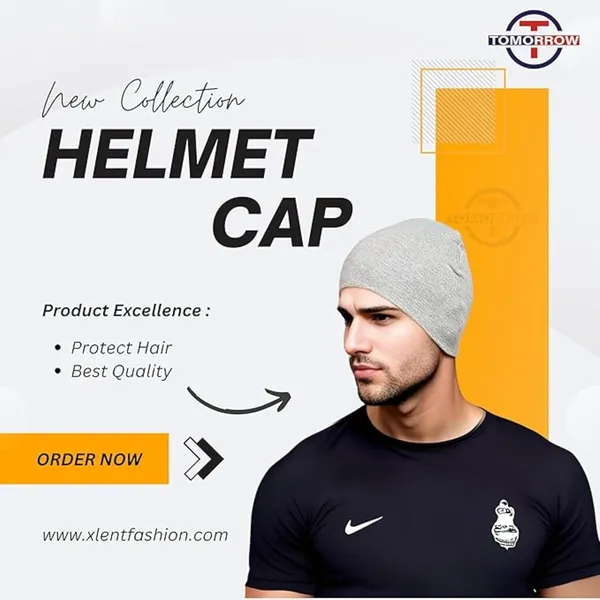 Black_&_Silver_Lightweight_&_Sweat-Wicking_Motorcycling,_Cycling,_And_Outdoor_Sports_Helmet_Cap_(Pack_Of_2)