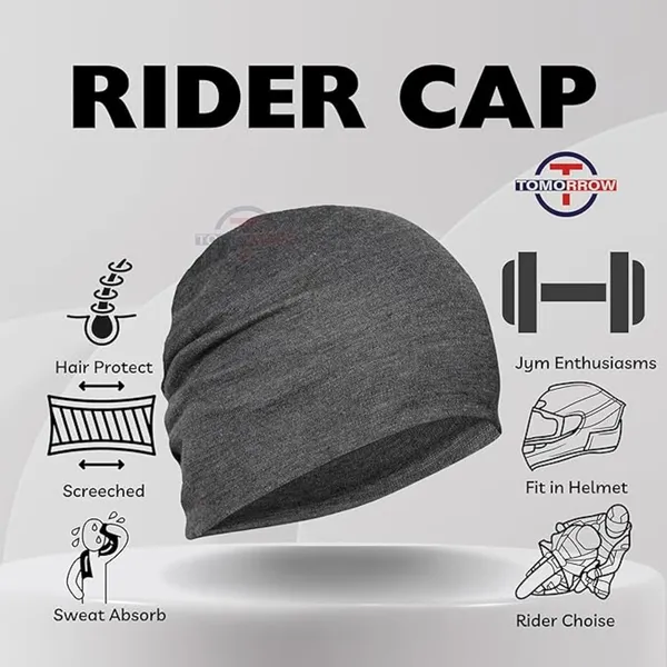 Black_&_Charcoal_UV_Protection_Motorcycle_Helmet_Liner_Cap_&_Sun_Protection_Arm_Sleeves_(Pack_Of_2)
