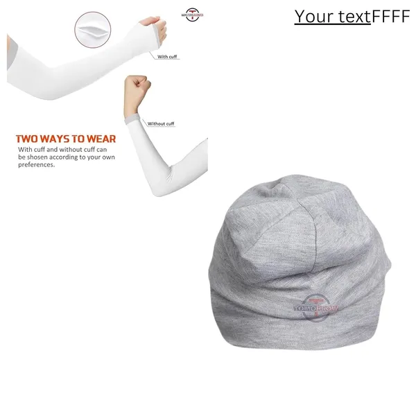 Black_&_Silver_UV_Protection_Motorcycle_Helmet_Liner_Cap_&_Sun_Protection_Arm_Sleeves_(Pack_Of_2)