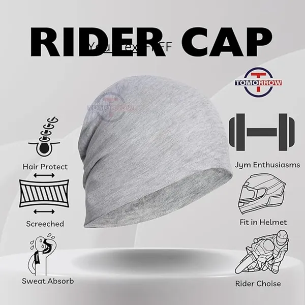 Silver_&_Black_Lightweight_&_Sweat-Wicking_Motorcycling,_Cycling,_And_Outdoor_Sports_Helmet_Cap_(Pack_Of_2)