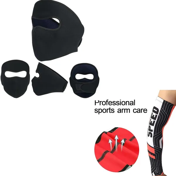 Black_&_Red_Arm_Sleeves_And_Face_Mask_UV_Protection_For_Men_(Pack_Of_2)