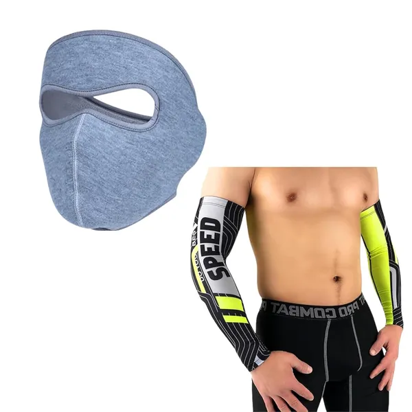 Light_Blue_&_Neon_Arm_Sleeves_And_Face_Mask_UV_Protection_For_Men_(Pack_Of_2)