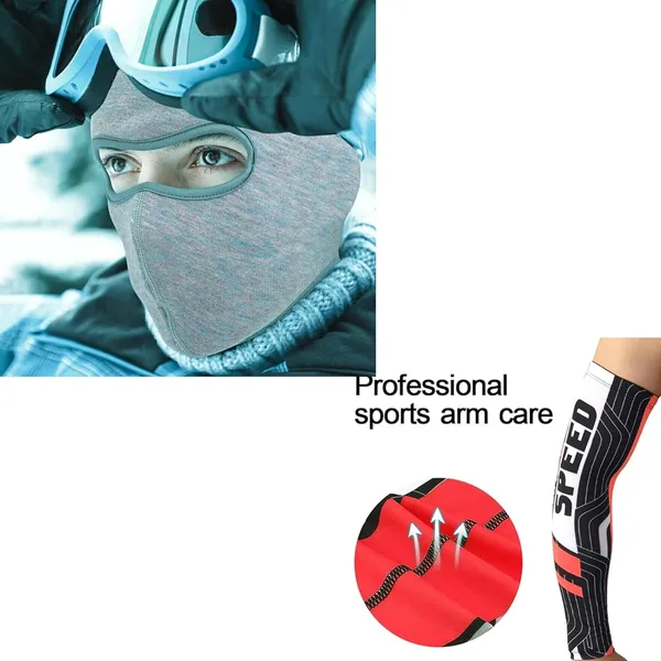Light_Blue_&_Red_Arm_Sleeves_And_Face_Mask_UV_Protection_For_Men_(Pack_Of_2)