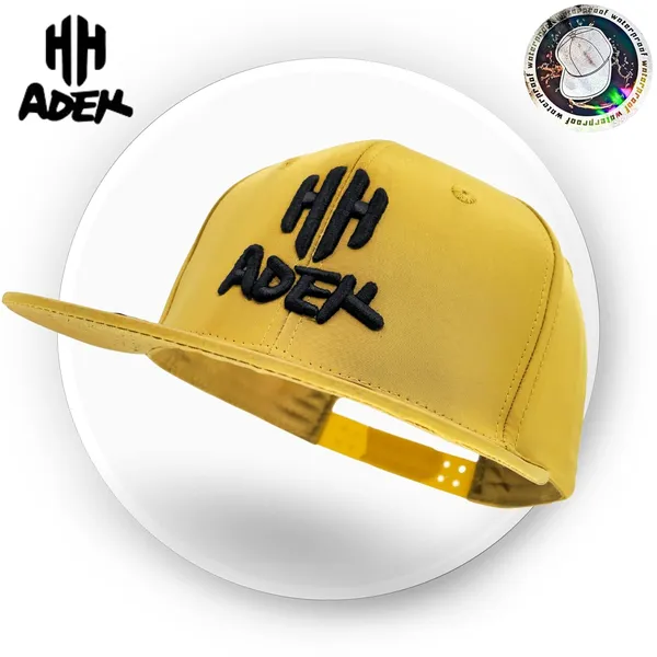 Yellow_Adjustable_Brim_High_Top_End_Baseball_Cap_For_Men_&_Women