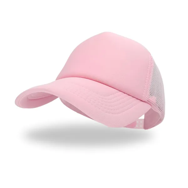 Pink_Breathable_Mesh,_Adjustable_Snapback_Baseball_Cap_For_Men_Women