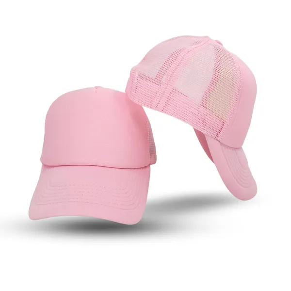 Pink_Breathable_Mesh,_Adjustable_Snapback_Baseball_Cap_For_Men_Women