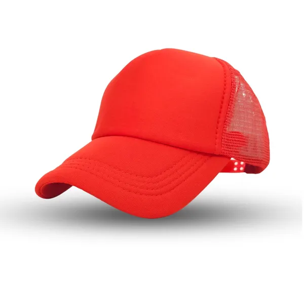 Red_Breathable_Mesh,_Adjustable_Snapback_Baseball_Cap_For_Men_Women